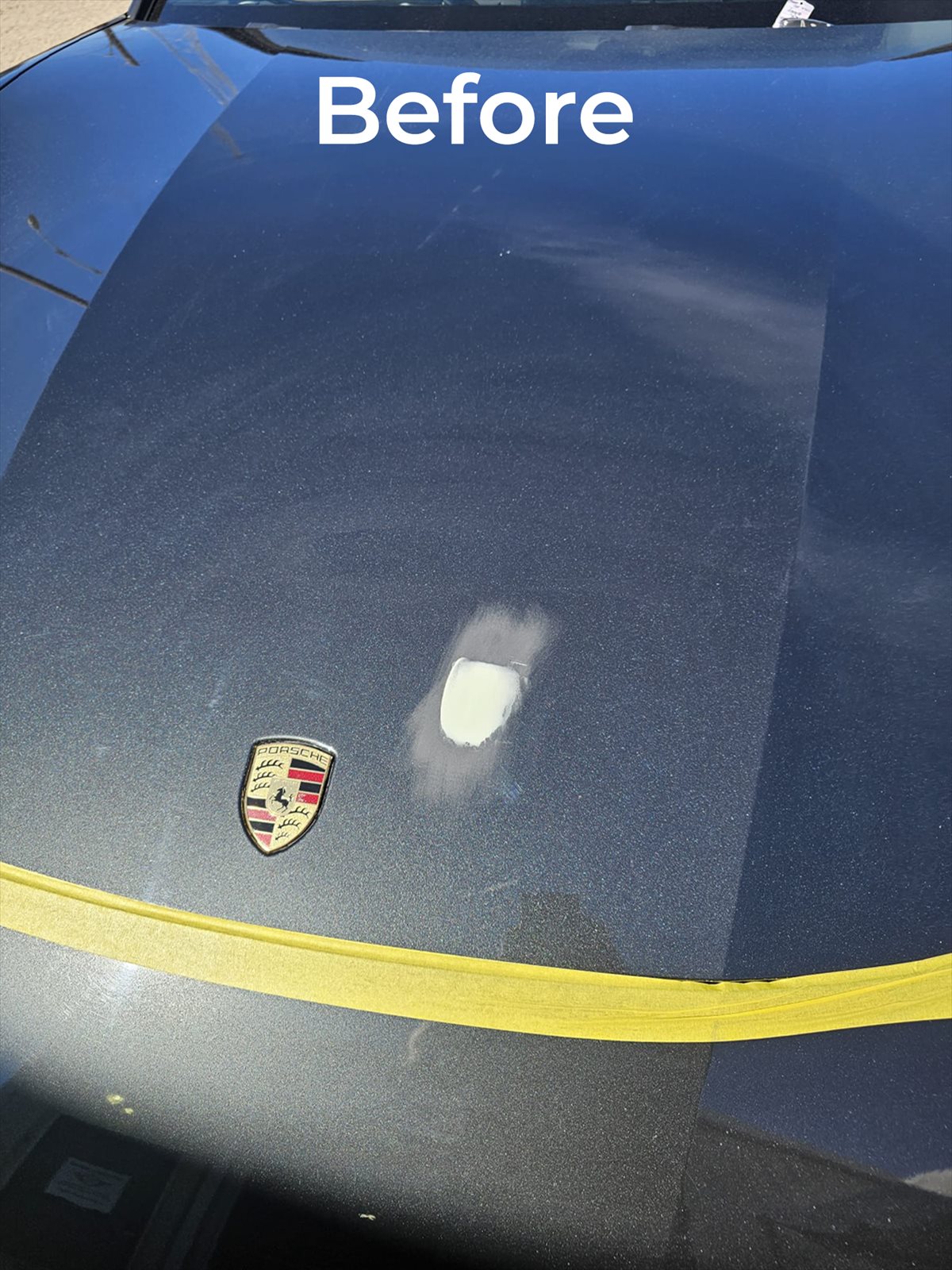 Porsche before repair