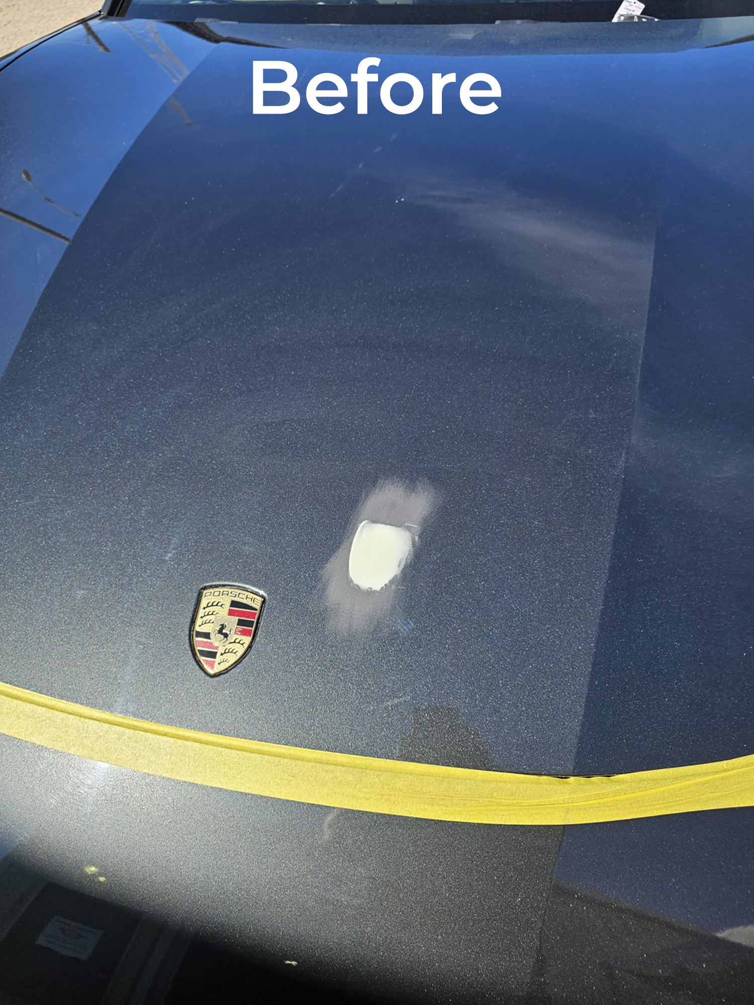 Porsche before repair